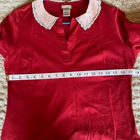 Anthropologie Odille Red Chocolaterie Peter Pan S - Picture 6 of 8